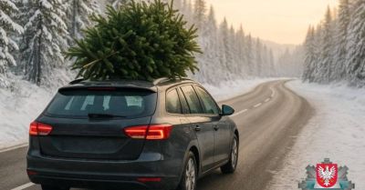 Jak bezpiecznie przewieźć choinkę i uniknąć mandatu
